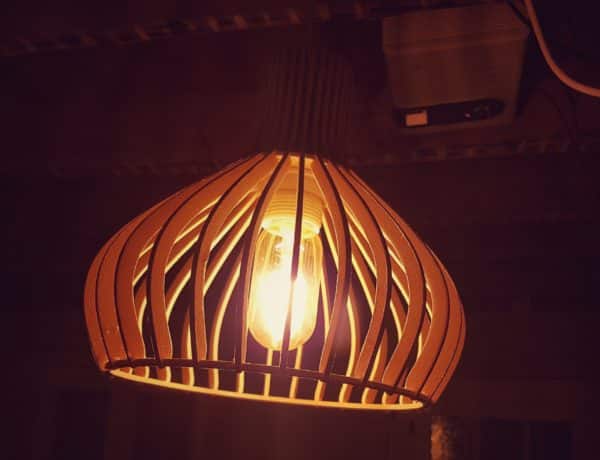 la lampe avec une ampoule oeuf