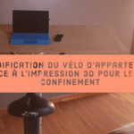 Vélo d'appartement modifié pour le confinement