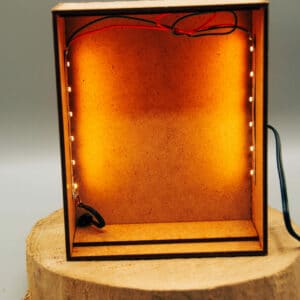 Veilleuse LED en bois - Sans décor