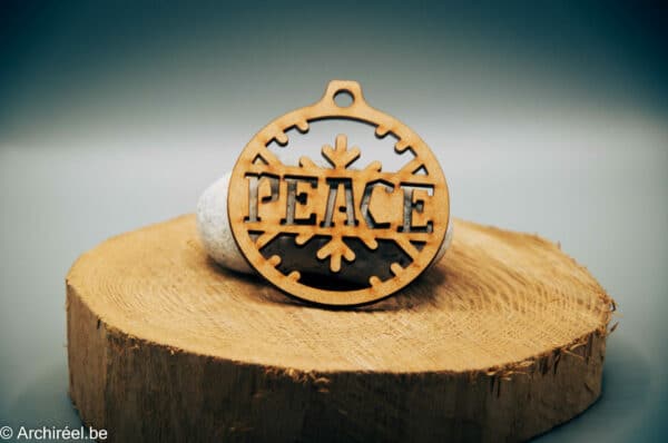 Boule de Noël - Design Mot Peace